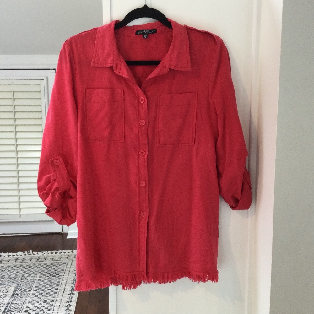 Red button up top